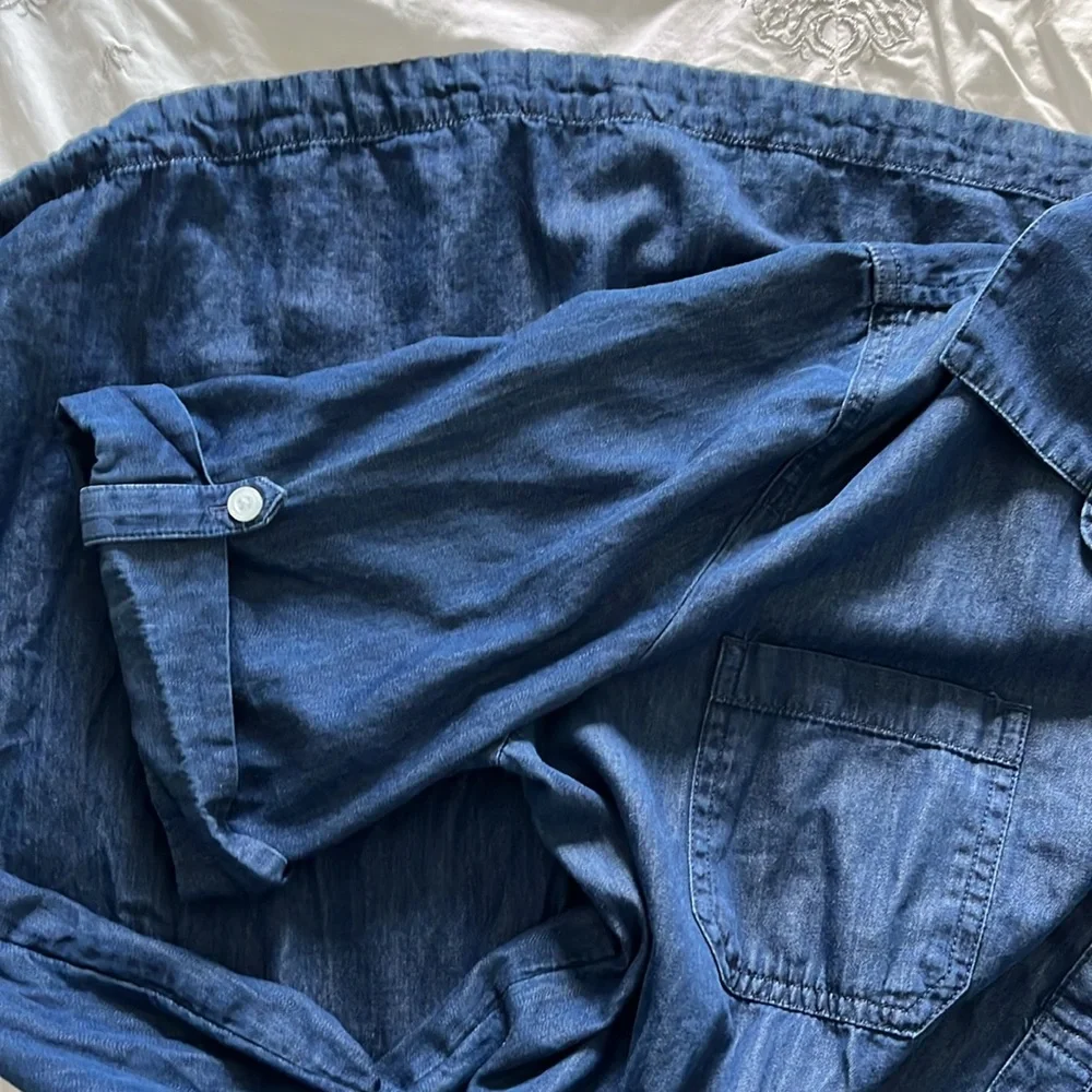 KAREN SCOTT Navy Blue Jeans Women Dress Size XL